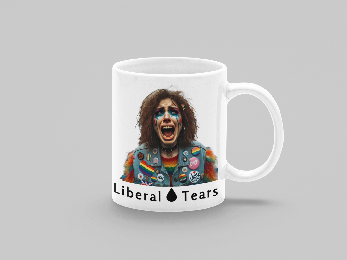 LIBERAL TEARS - White glossy mug