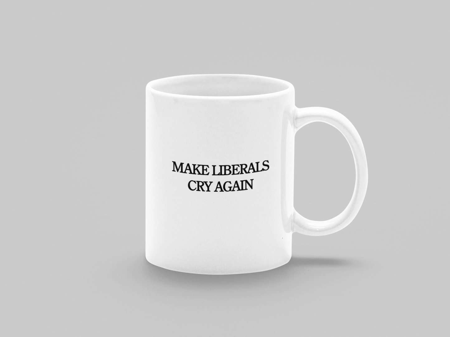 MAKE LIBERALS CRY AGAIN - White glossy mug