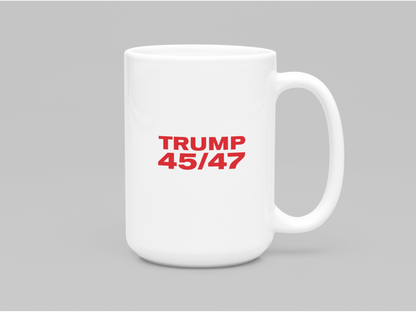 Trump 45/47 - White glossy mug