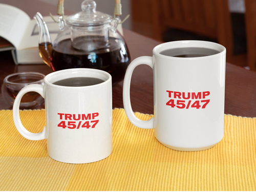 Trump 45/47 - White glossy mug