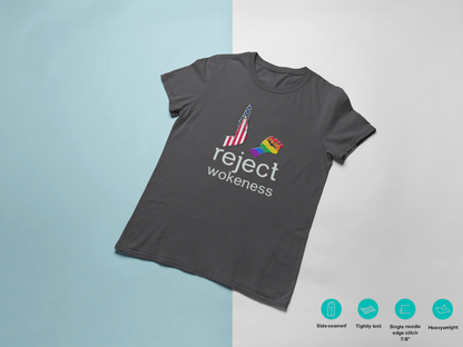 reject wokeness - Men's Heavyweight T-Shirt