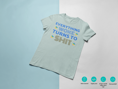 EVERYTHING WOKE TURNS TO SHIT - Men's Heavyweight T-Shirt